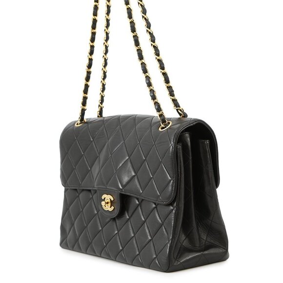 CHANEL Matelasse Double Face Chainshoulder Lambskin Black - Picture 2 of 16
